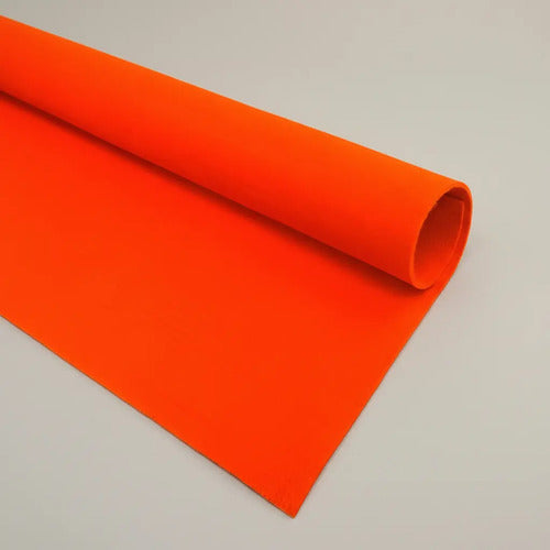 Tela De Fieltro Naranja 100 X 70 Cm Naranja