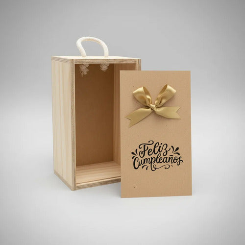 Cajas En  Madera Para Regalo De Feliz Cumpleaños