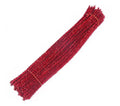 Chelines Metalizados Color Rojo 30cm X 100 Pcs