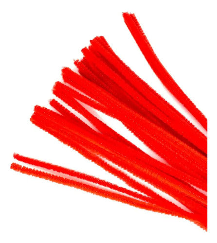 Chelines Color Rojo 30cm X 100 Pcs