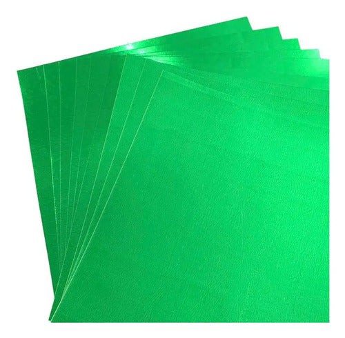 Cartulina Espejo Verde 70 X 50 Cm X 6 Unidades Verde Green