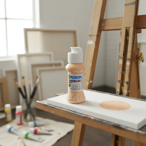 Pintura Cerámica Y Madera Destellos Color Piel