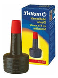 Tinta Color Rojo Para Sellos Pelikan 30 Ml X 6 Unidades