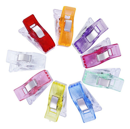 Clip De Costura Para Tela Plástico Multiusos X 20 Unidades