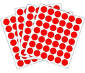 Rotulo Adhesivo Redondo Rojo 1.6 Cm - 162 Pcs X 3 Unidades