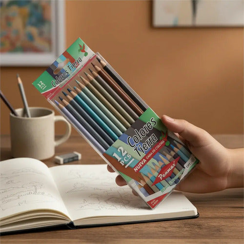 Colores Tierra X 12 Penmax Tierra
