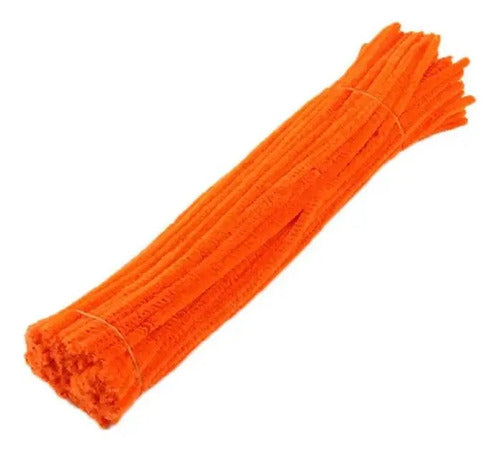 Chelines Color Naranja 30cm X 100 Pcs