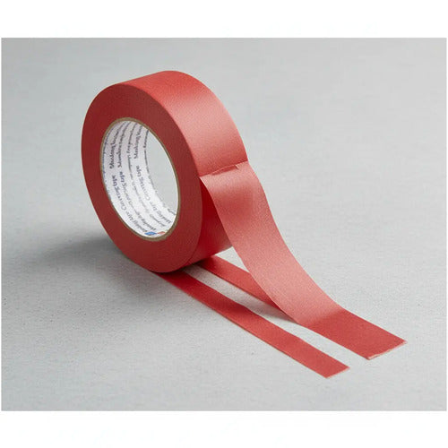 Cinta Enmascarar 24mm - 20 Metros X 4 Unidades Rojo