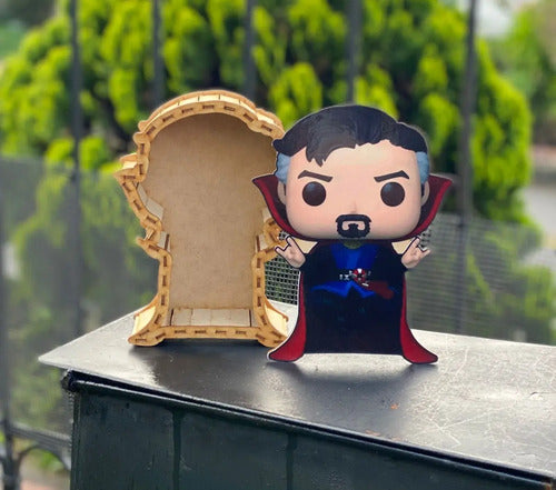Caja Decorativa Forma De Dr. Strange Regalo 20x14x6 Cm  Mdf Dr. Strange