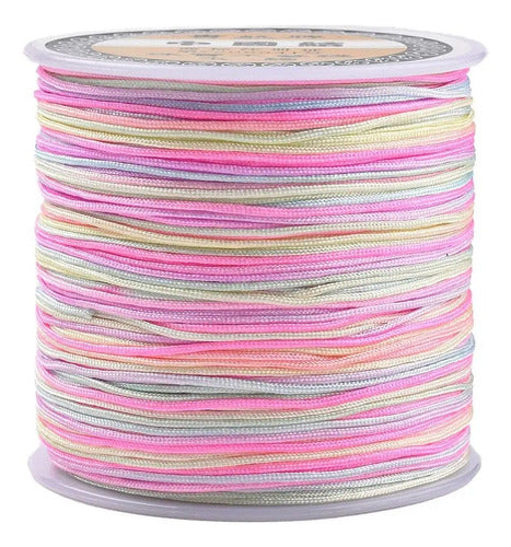 Hilo Chino 0.8mm X 90mts Pastel Para Bisutería Manillas
