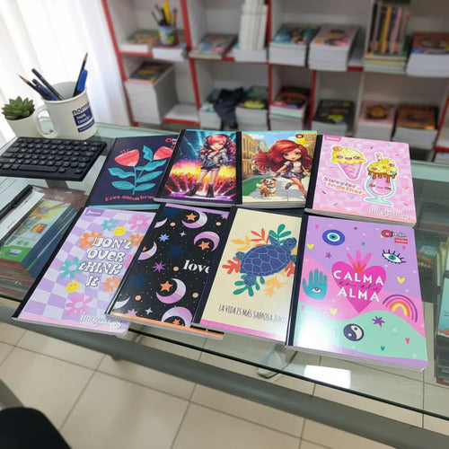 Cuaderno Grande Cosido Cuadriculado 100 Hojas X 6 Unidades