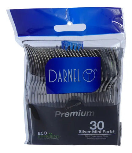 Tenedor Pequeño Darnel Premium X 30 Unidades Plateado