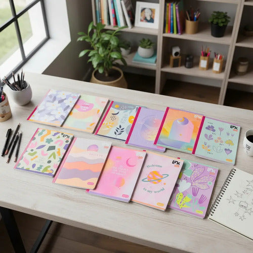 Cuaderno Stickers Cosido Ferrocarril 50 Hjs X 12 Unidades