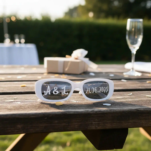 Gafas Personalizadas Boda Matrimonio X 2 Unidades