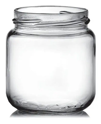 Frasco Envase En Vidrio Para Compota 231 Ml Caja X 24 Und Transparente