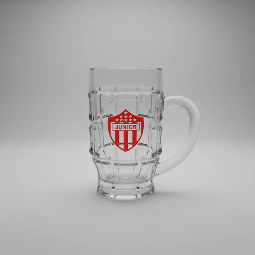 Vaso Cervecero Escudo Junior De Barranquilla Rojo