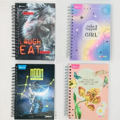 Cuaderno Peque Argollado Cuadriculado Pasta Dura 80h X 6 Und