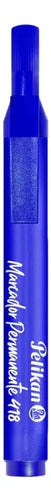 Marcador Permanente Pelikan Azul Caja X 10 Pcs Ref. 418