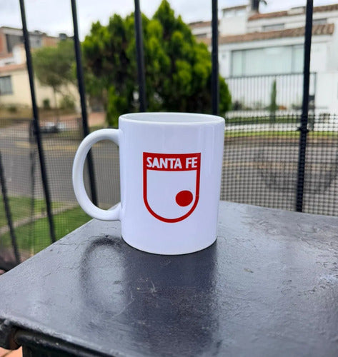 Mug Pocillo Taza De Independiente Santafé Blanco Santa Fe