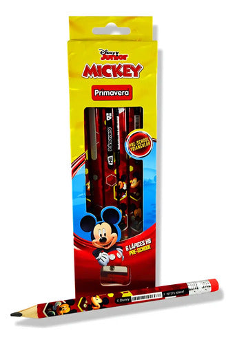 Lápiz Jumbo Personajes X 6 Pcs