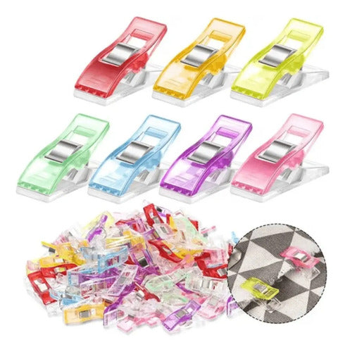 Clip De Costura Para Tela Plástico Multiusos X 20 Unidades