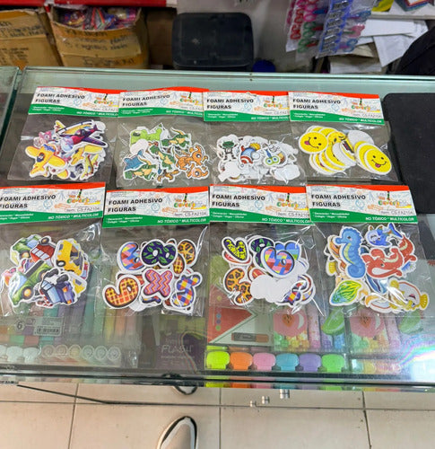 Figuras En Foami Adhesivas Manualidades X 6 Paquetes