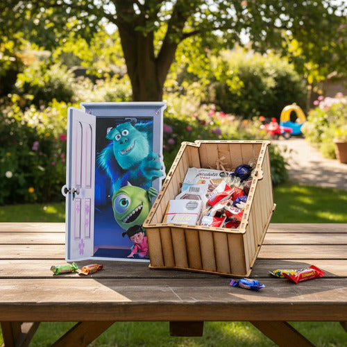 Regalo Caja Monster Inc. Azul Acero