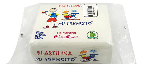 Plastilina Barra Mi Trensito Blanco 500gr Blanco