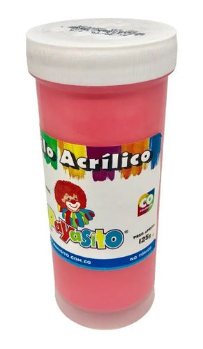 Vinilo Acrílico Payasito Rosado 125 Gr X 3 Unidades