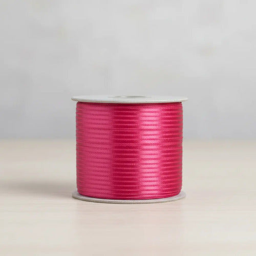 Cinta Fucsia Raso Tela Satín Moños 100 Mts X 3mm Fucsia 3mm