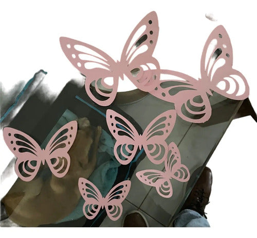 Mariposas Decorativas En Cartulina Varios Colores Surtido