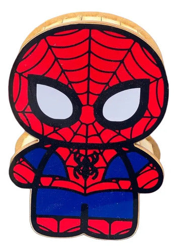 Caja Decorativa En Forma De Spiderman Regalo 19x10x6 Cm  Mdf