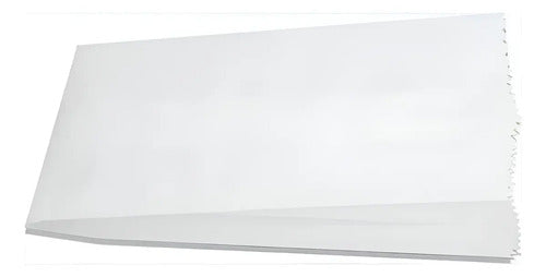 Bolsa De Papel Antigraso 6 Libras 34x14cm - 100 Unidades Blanco 34x14cm