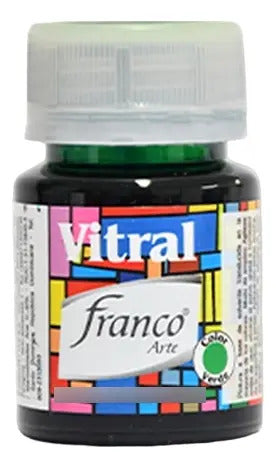 Pintura Vitral Franco Arte Verde 30ml