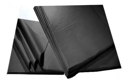 100 Pcs Papel Seda Negro