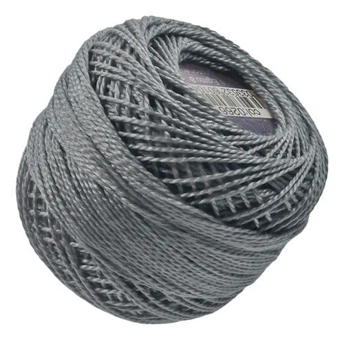 Hilo Lana Gris Ovillo Crochet 50 Gr Gris