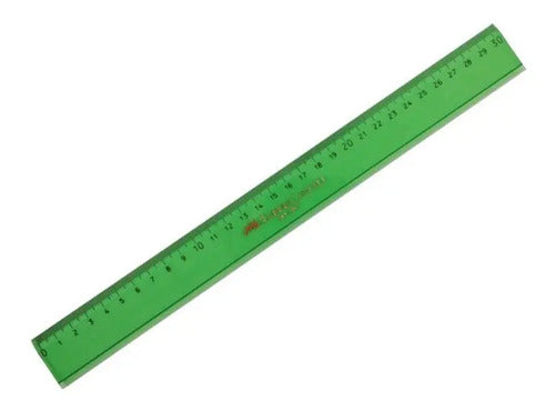 Regla Faber Castell 30 Cm Transparente X 3 Unidades