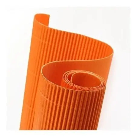 Cartón Microcorrugado 70 X 50 Cm Naranja X 10 Unidades