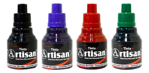 Tinta Para Marcador Borrable Artisan 39ml X 4 Colores
