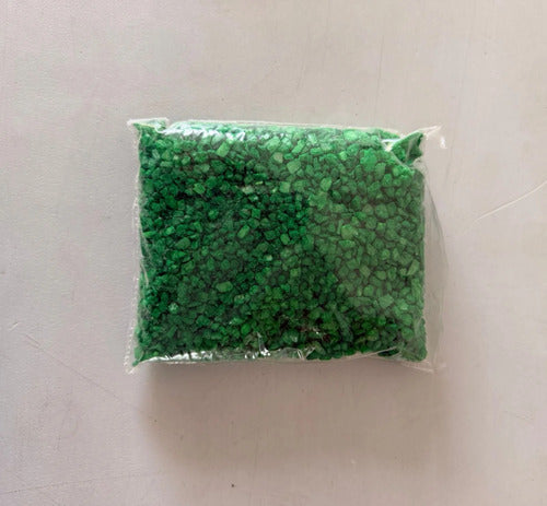 Piedra Artificial Para Manualidades Escolar 470gr Verde