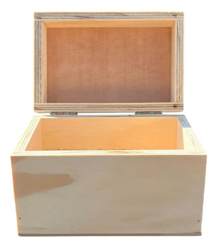 Caja Decorativa Mini Cofre Madera Pino Regalo 15x10x10 Cm Madera 15x10x10cm