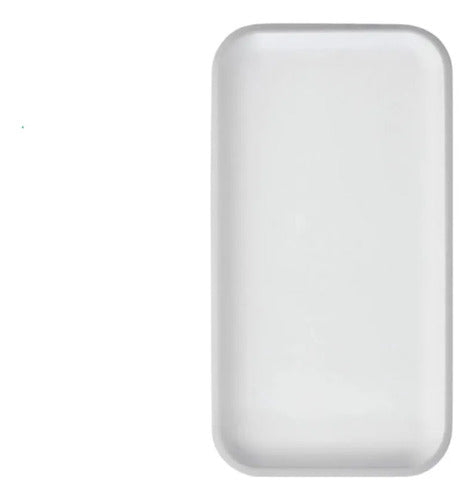 Bandeja Desechable Icopor 21.2x12.2cm #17 X 50 Unidades Blanco