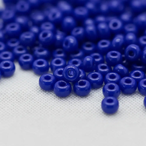 Chaquiras Pepas Bisutería Color Azul Oscuro 8.8mm -1.000und