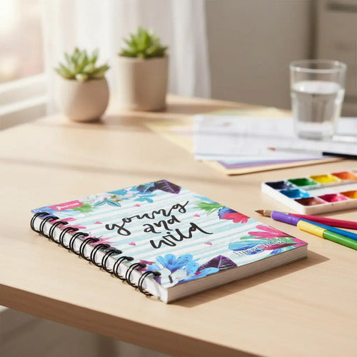 Cuaderno Pequeño Argollado Norma 100 Hojas X 6 Unidades