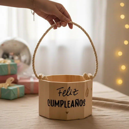 Cajas En  Madera Para Regalo De Feliz Cumpleaños