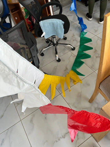 Banderines Plasticos Triangulares Colores  X 10 Metros  Surtido Banderines