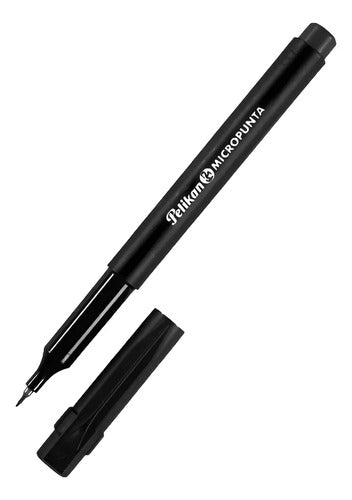 Micropunta Pelikan Negro X 2 Unidades  Negro