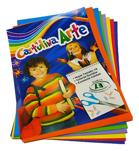 Cartulina Arte 1/8 Surtido X 20 Hojas Surtido