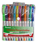 Bolígrafo Escarchado X 12 Colores Estuche X 12 Escarchados