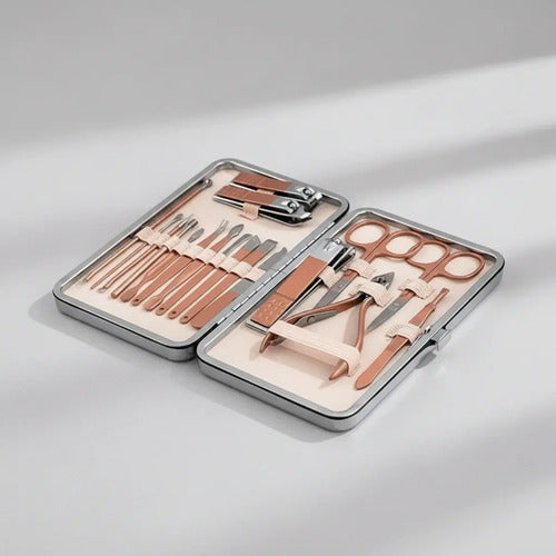 Kit Manicure Pedicure Profesional Uñas X 18 Pcs